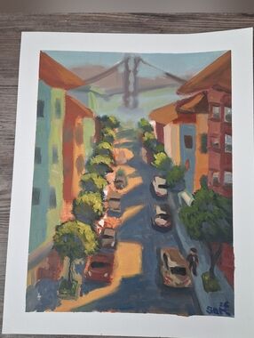 Original Oil Painting 11x14 Canvas Paper